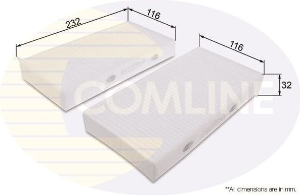 Filter, cabin air EKF3792