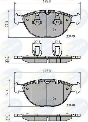 Brake Pad Set, disc brake CBP01609