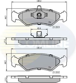 Brake Pad Set, disc brake CBP0876