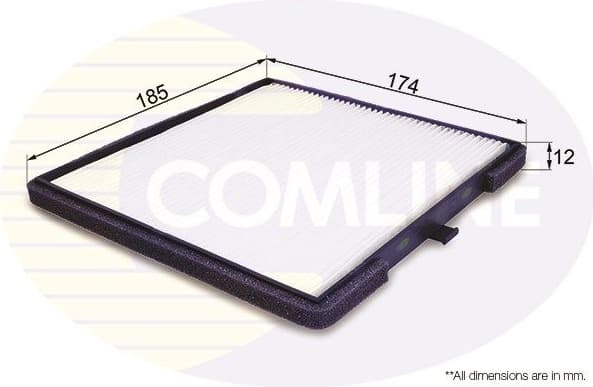 Filter, cabin air EKF184