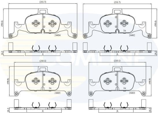 Brake pads front CBP02365