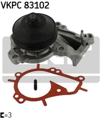 Water Pump, engine cooling VKPC83102