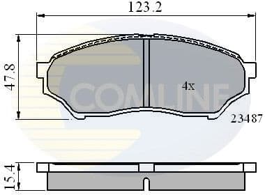 Brake Pad Set, disc brake CBP0826