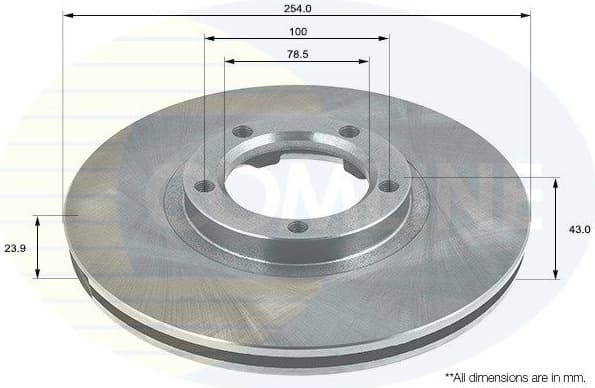 Brake Disc COATED ADC1204V