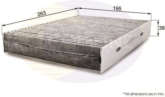 Filter, cabin air EKF304A