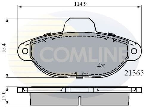 Brake Pad Set, disc brake CBP0509