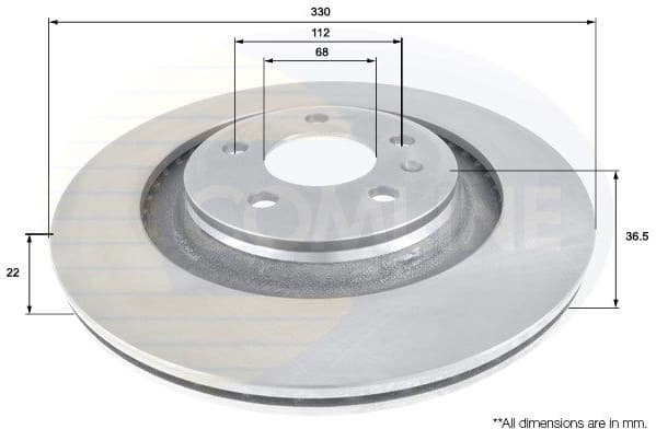Brake Disc COATED ADC1486V