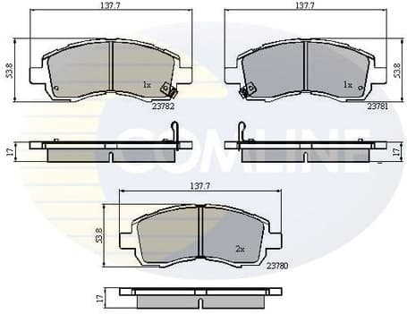 Brake Pad Set, disc brake CBP3757