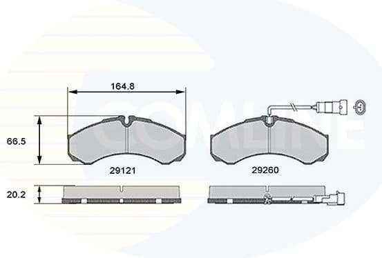 Brake Pad Set, disc brake CBP16031