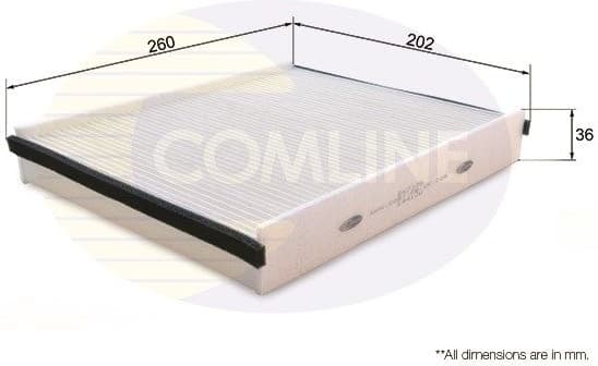 Filter, cabin air EKF375