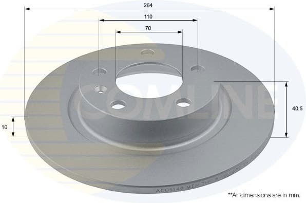Brake Disc COATED ADC1148