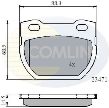Brake Pad Set, disc brake CBP01078