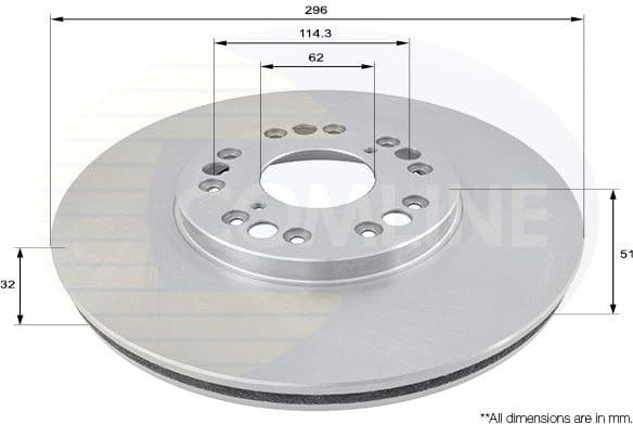 Brake Disc COATED ADC0162V