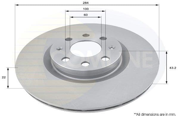 Brake Disc COATED ADC1819V