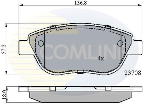 Brake Pad Set, disc brake CBP01783
