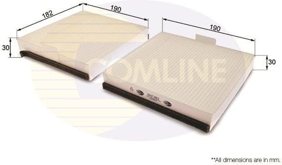 Filter, cabin air EKF282