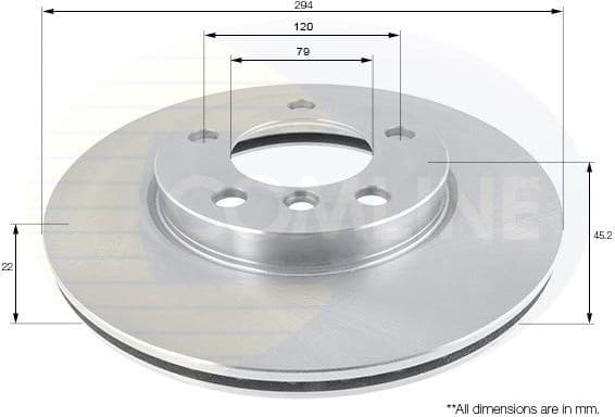 Brake disc, 1pcs FRONT ADC1775V