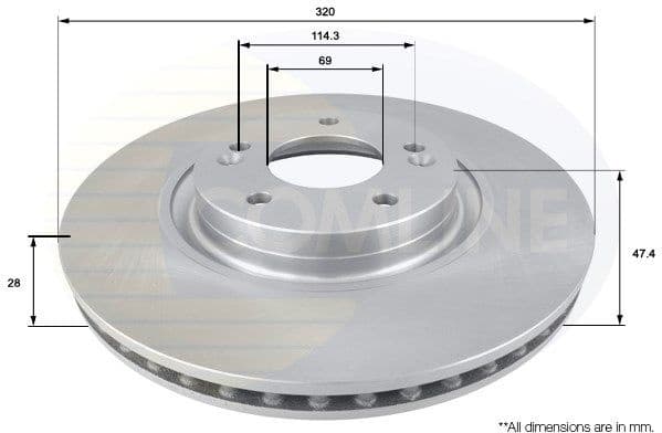 Brake Disc COATED ADC2412V