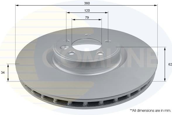 Brake Disc COATED ADC1285V