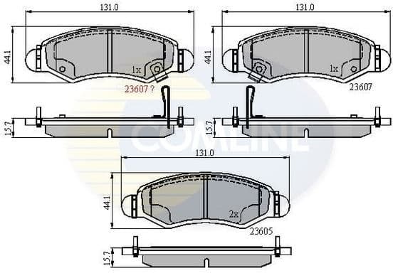 Brake Pad Set, disc brake CBP31297