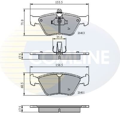 Brake Pad Set, disc brake CBP0738