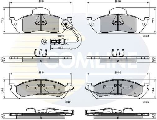 Brake Pad Set, disc brake CBP1911