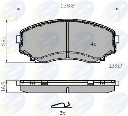 Brake Pad Set, disc brake CBP31732