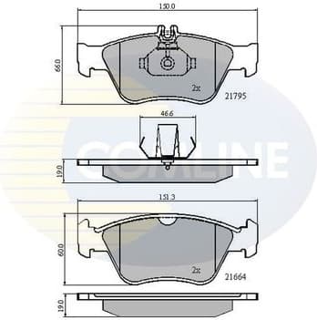 Brake Pad Set, disc brake CBP0274
