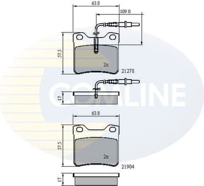 Brake Pad Set, disc brake CBP1455