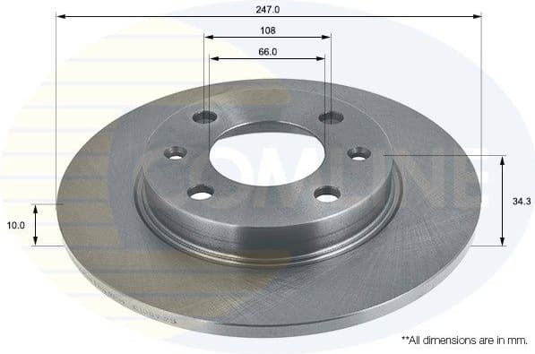 Brake Disc COATED ADC1502