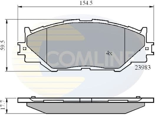 Brake Pad Set, disc brake CBP01632
