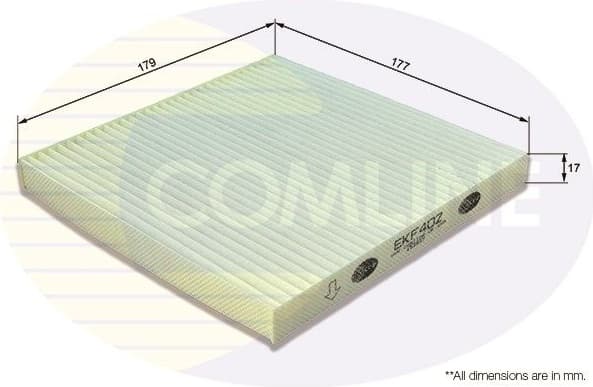 Filter, cabin air EKF402