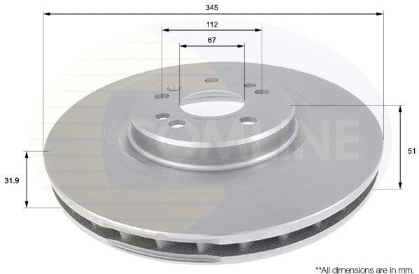 Brake Disc COATED ADC1633V