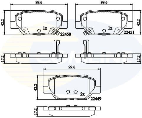 Brake Pad Set, disc brake CBP32323