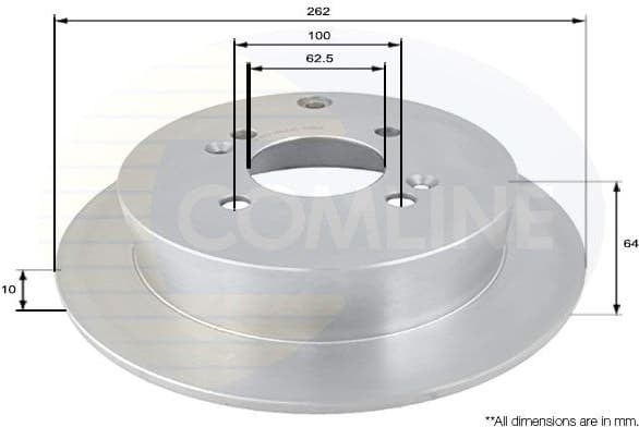 Brake Disc COATED ADC1078