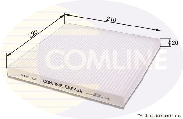 Filter, cabin air EKF426