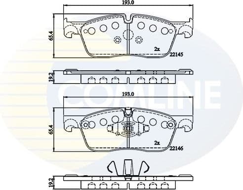 Brake Pad Set, disc brake CBP02253