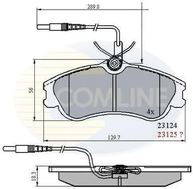 Brake Pad Set, disc brake CBP1174