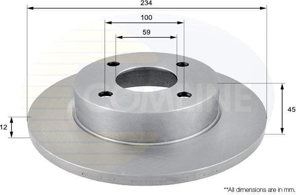 Brake Disc COATED ADC0227