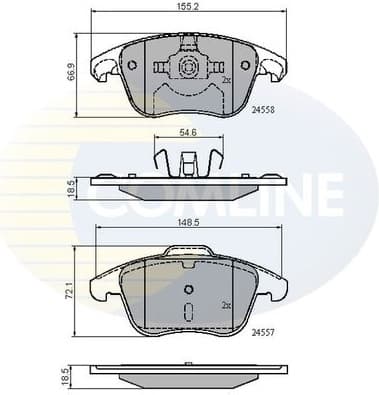 Brake pads front CBP01720