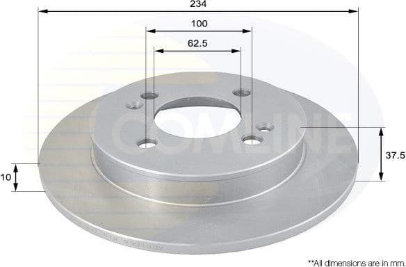 Brake Disc COATED ADC1056