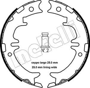 Brake Shoe Set, parking brake 53-0439