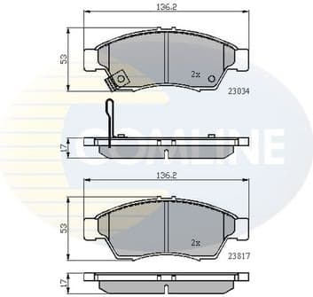 Brake Pad Set, disc brake CBP31125