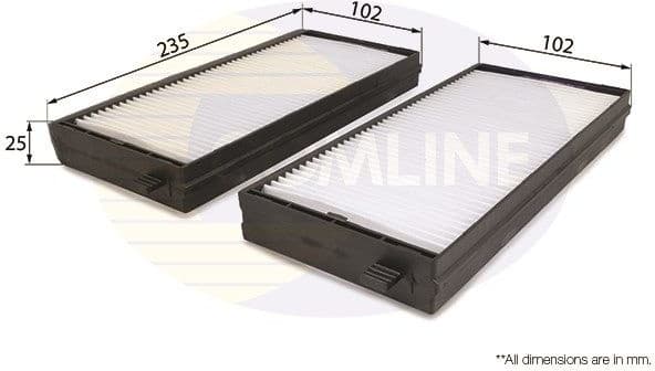 Filter, cabin air EKF263