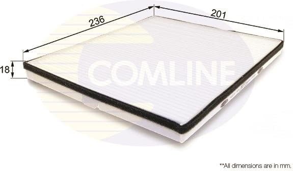 Filter, cabin air EKF200