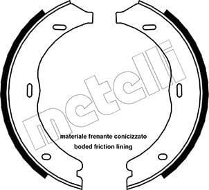 Brake shoes handbrake 53-0248