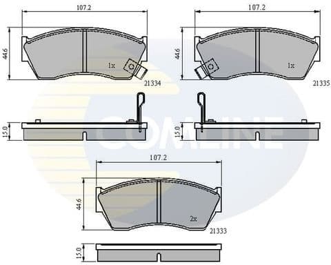 Brake Pad Set, disc brake CBP3518