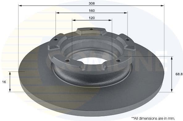 Brake Disc COATED ADC1264