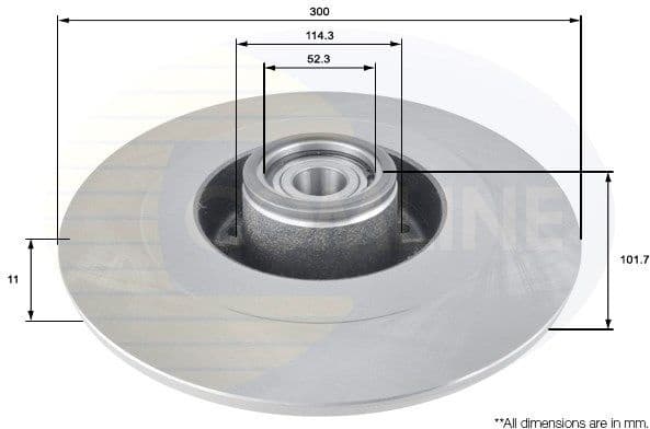 Brake Disc COATED ADC3025