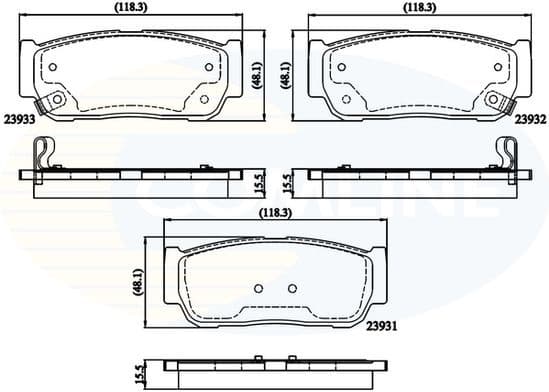 Brake Pad Set, disc brake CBP31218